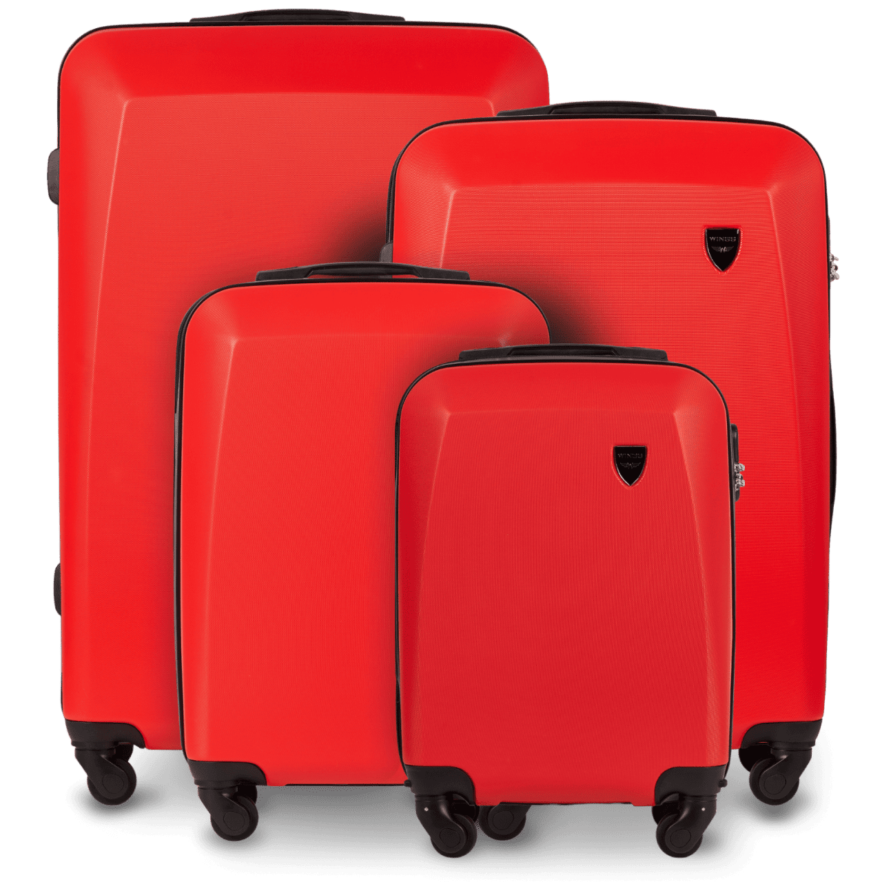 ZESTAW 4 WALIZEK WINGS PLOVER RED