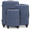 Zestaw walizek WINGS Merlin 3 szt. z 100% poliwęglanu DARK BLUE