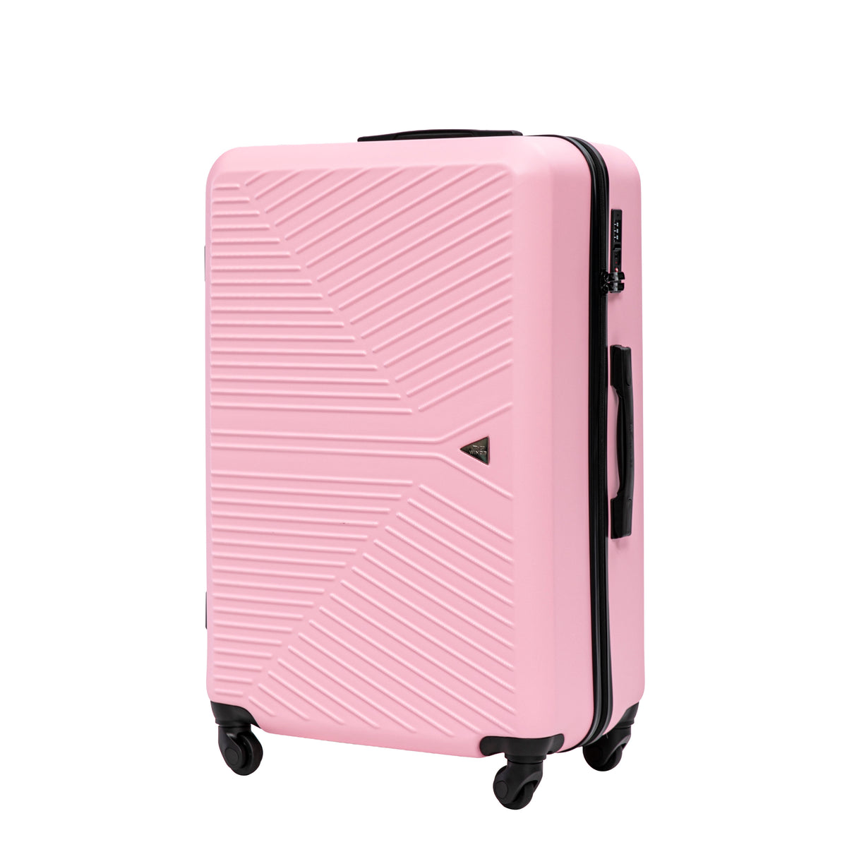 Zestaw walizek WINGS Merlin 3 szt. z 100% poliwęglanu LIGHT PINK
