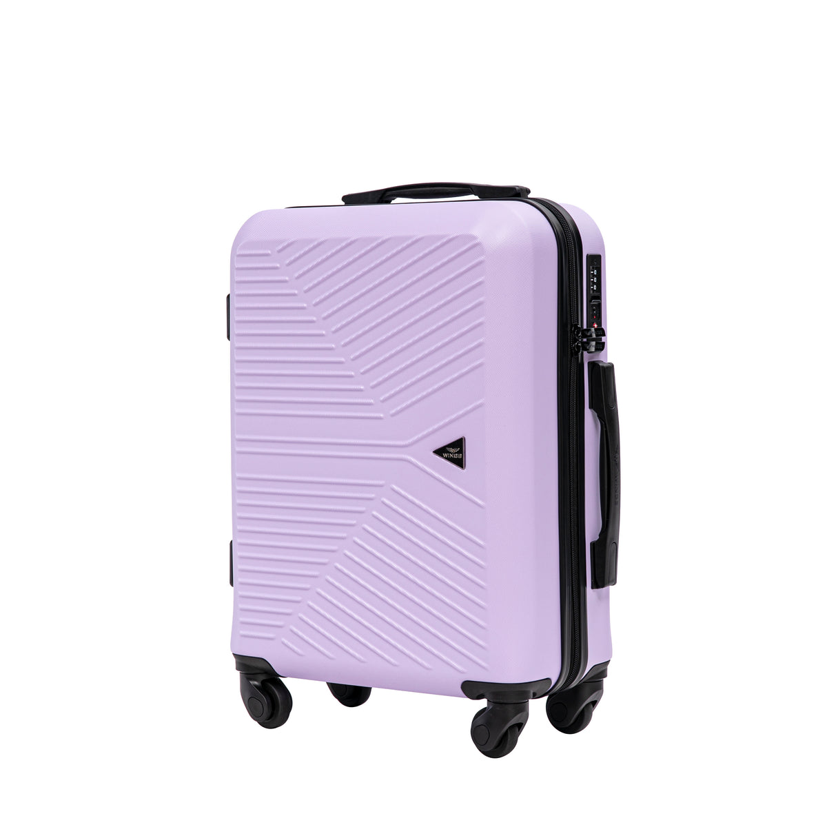 Zestaw walizek WINGS Merlin 3 szt. z 100% poliwęglanu WHITE PURPLE