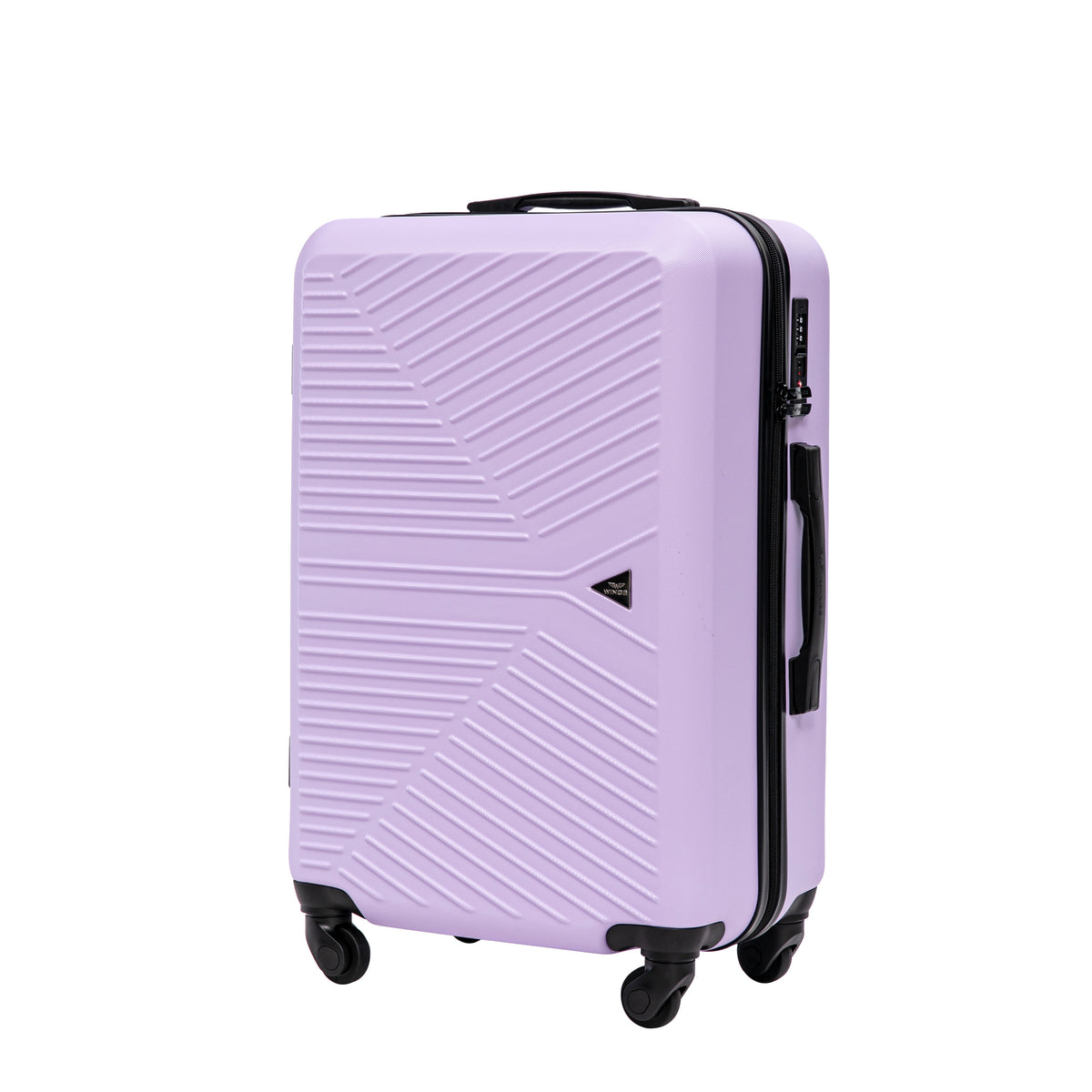Zestaw walizek WINGS Merlin 3 szt. z 100% poliwęglanu WHITE PURPLE