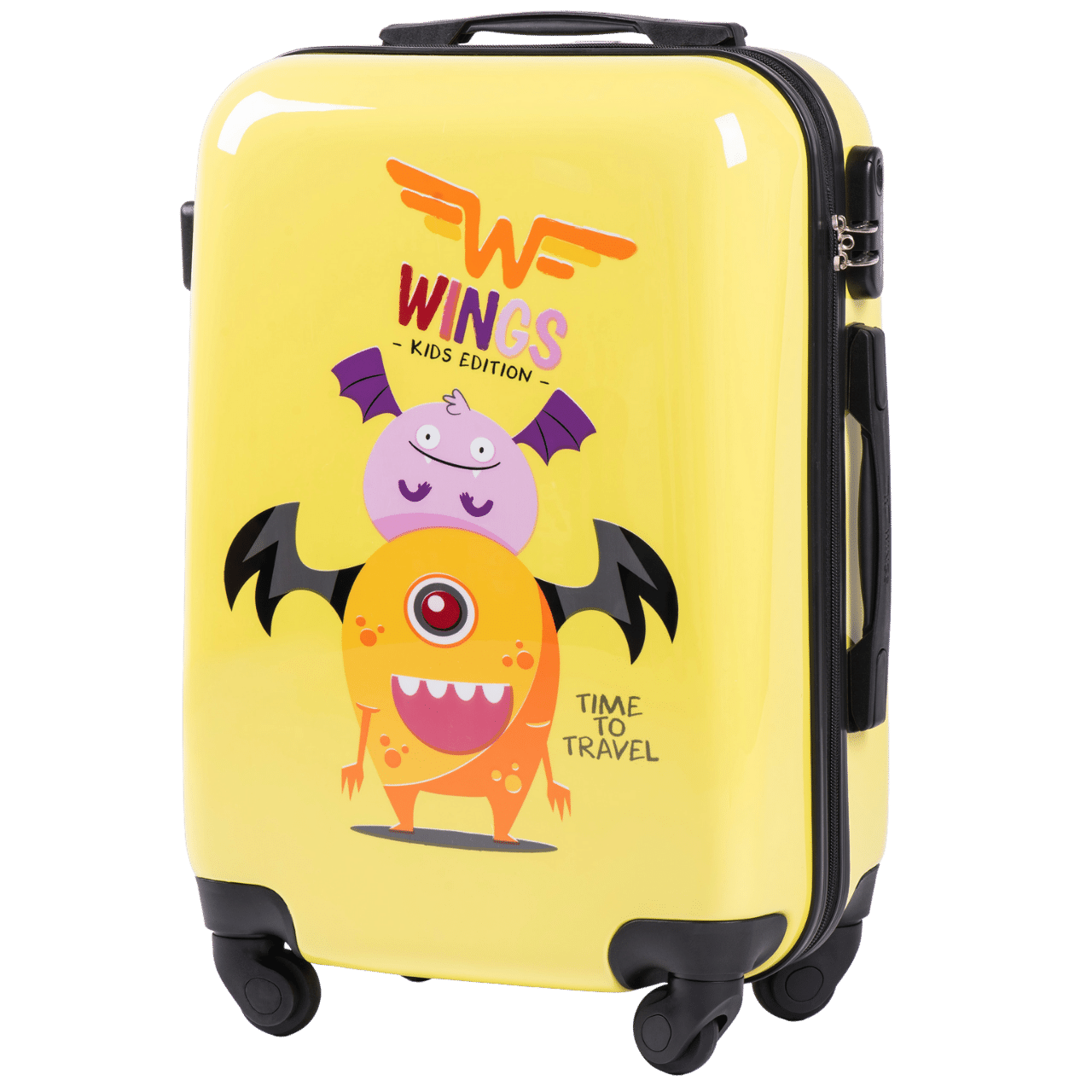 WINGS KIDS Walizka kabinowa twarda Jay Monster 20" KIDS COLLECTION