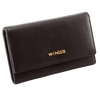 Pojemny portfel damski WINGS skórzany z ochroną RFID BLACK