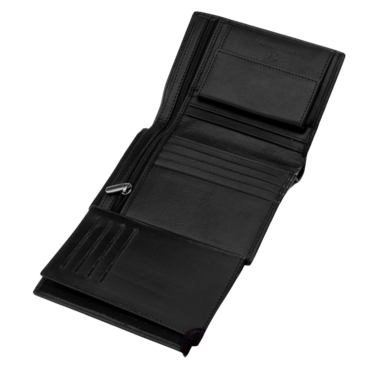 WINGS Męski portfel ze skóry bydlęcej Black