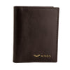 WINGS Cardholder z gładkiej naturalnej skóry bydlęcej Brown