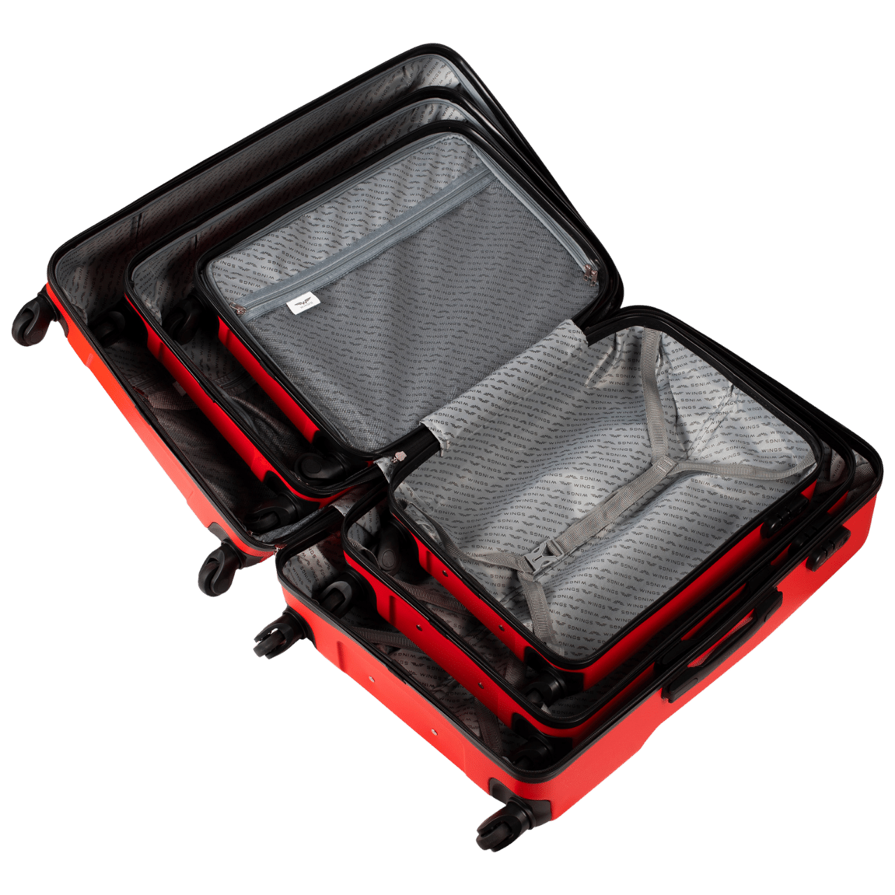 WALIZKA ŚREDNIA WINGS PLOVER 24" RED
