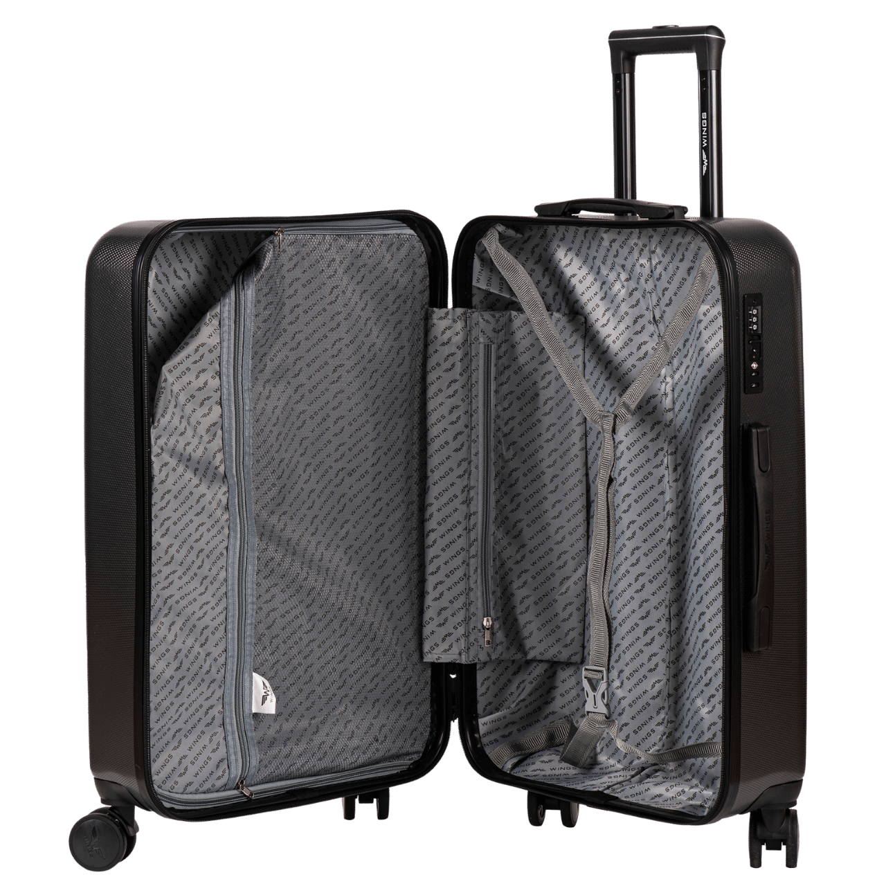 Walizka duża Wings PC Golden Eagle 28" DARK GREEN