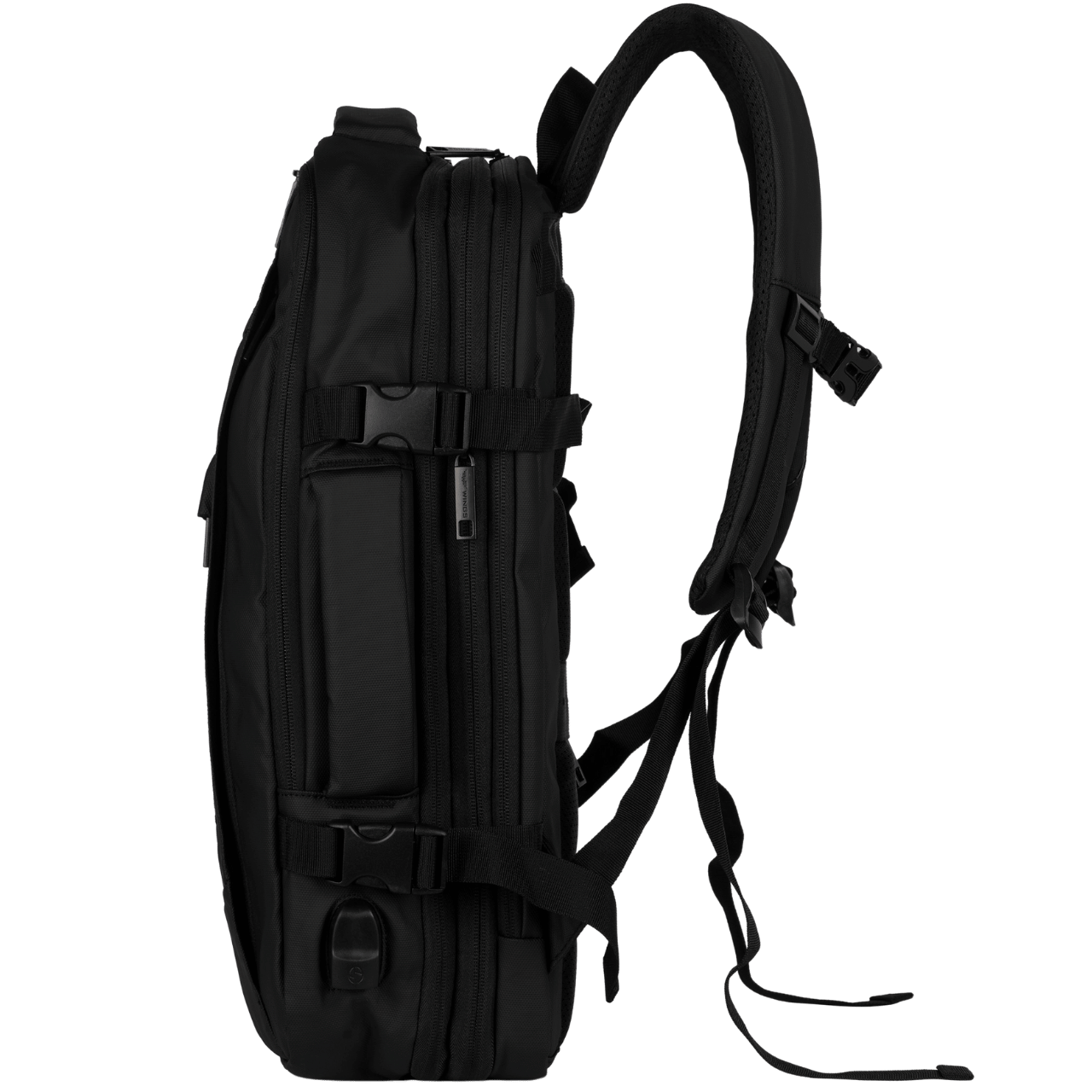Wielofunkcyjny plecak z poszerzeniem VIREO 002 - BLACK VIREO COLLECTION