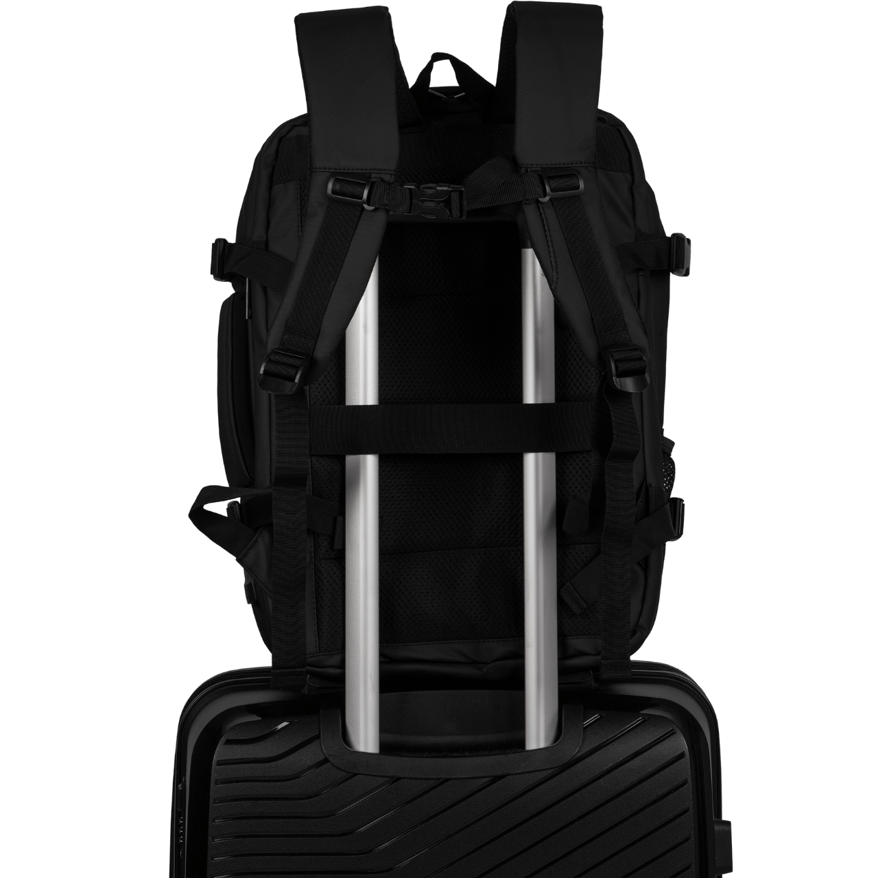 Wielofunkcyjny plecak z poszerzeniem VIREO 002 - BLACK VIREO COLLECTION