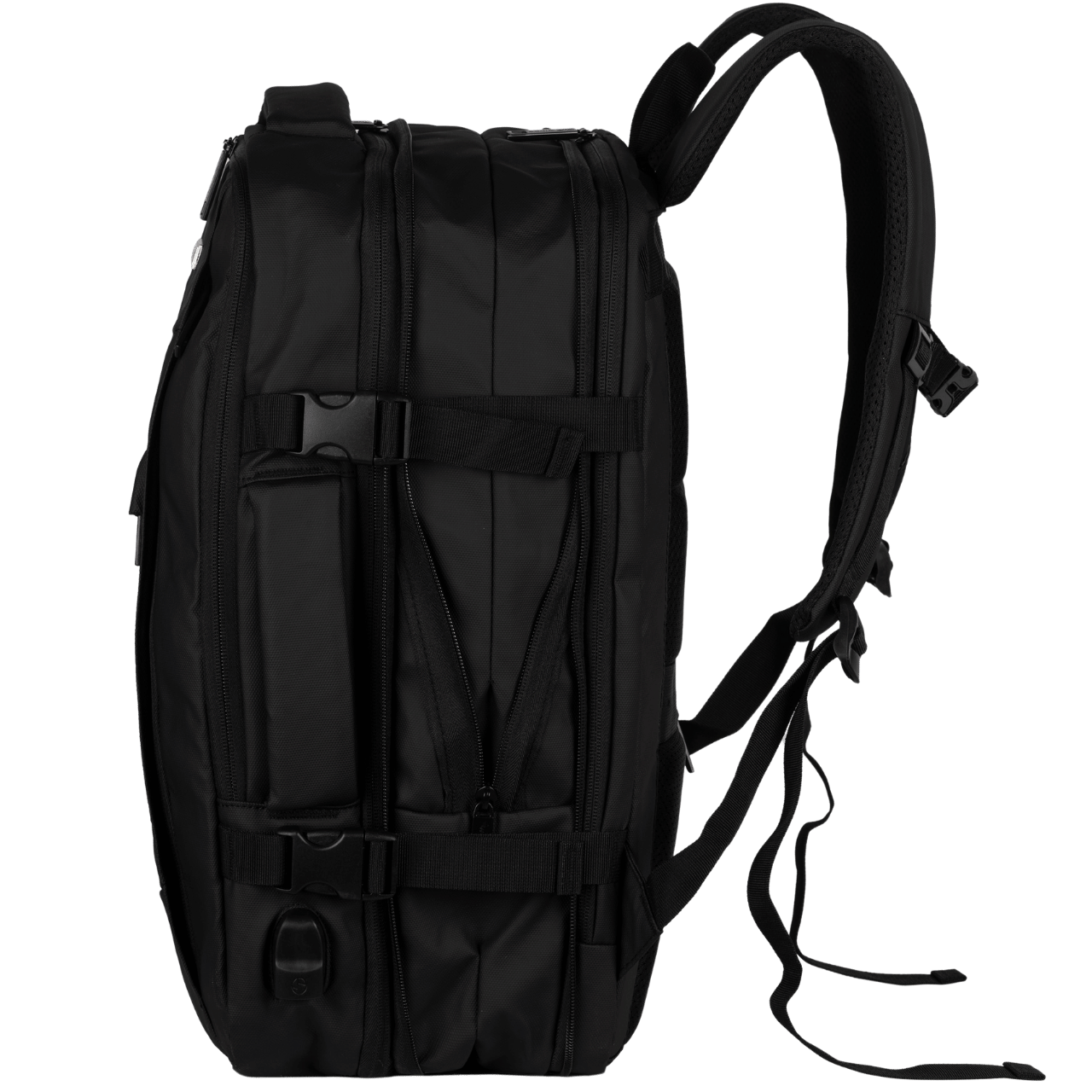 Wielofunkcyjny plecak z poszerzeniem VIREO 002 - BLACK VIREO COLLECTION