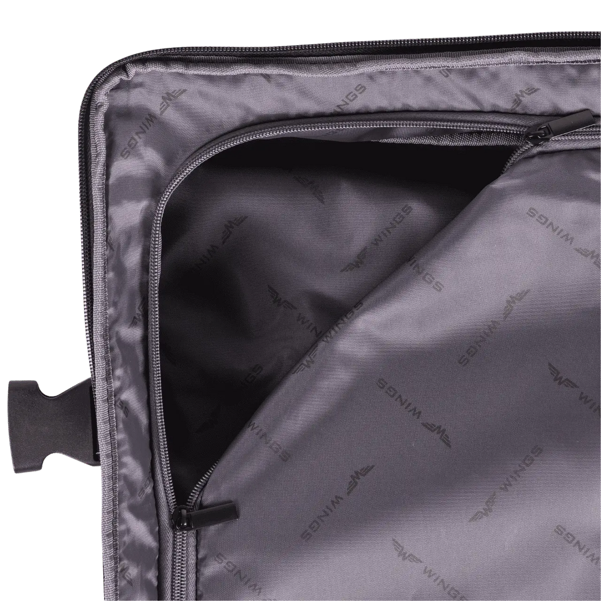 WINGS Komplet walizek miękkich 4w1 STORK Grey STORK COLLECTION