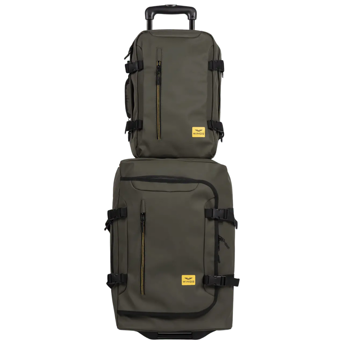 WINGS Komplet podróżny 2w1 plecak + walizka S 20" PARTRIGE Dark Green PARTRIGE COLLECTION
