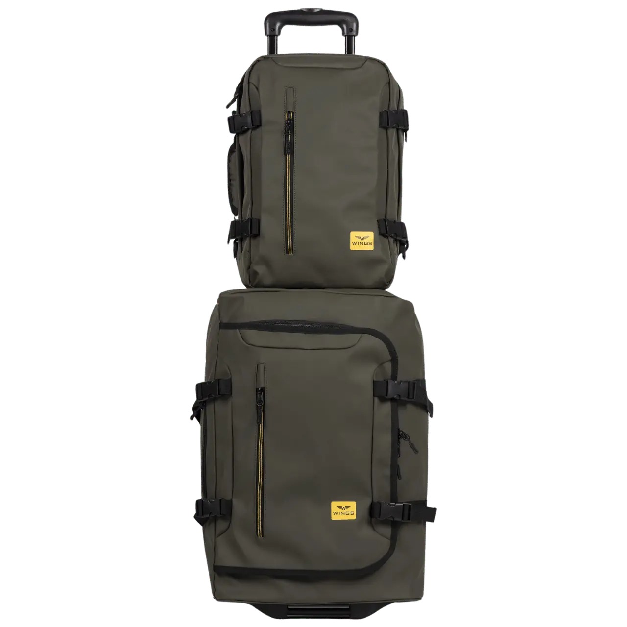 WINGS Komplet podróżny 2w1 plecak + walizka S 20" PARTRIGE Black PARTRIGE COLLECTION
