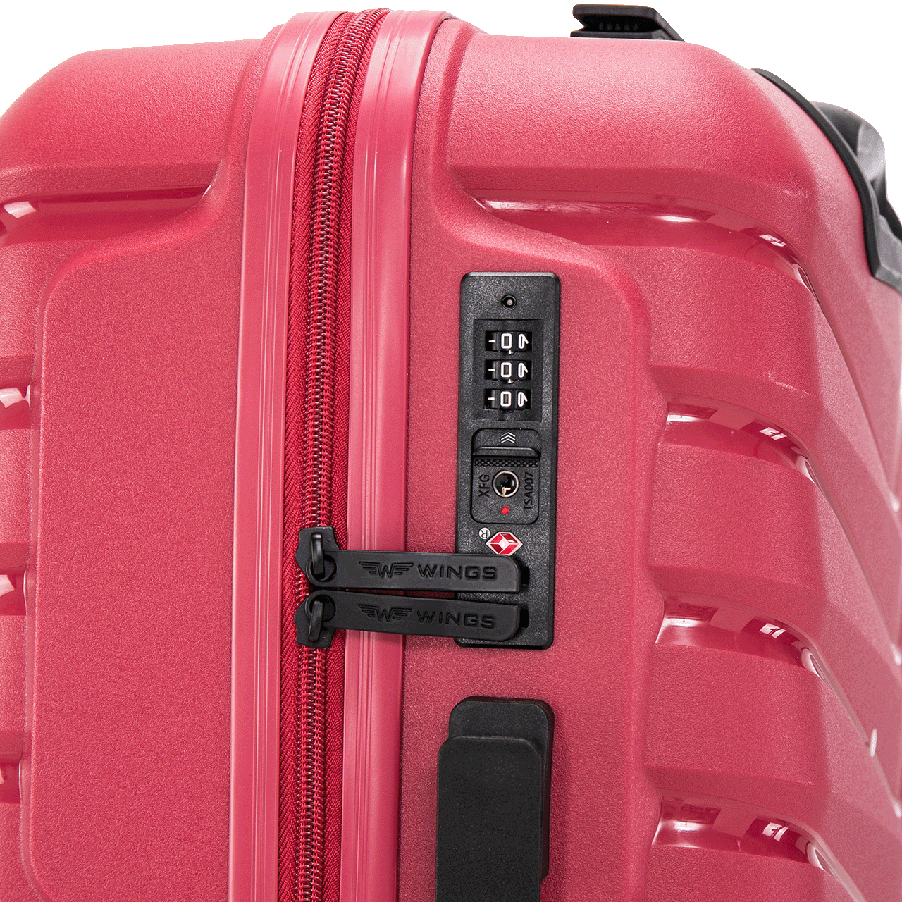 Walizka kabinowa Wings PHOENIX polipropylen 20" BLACK