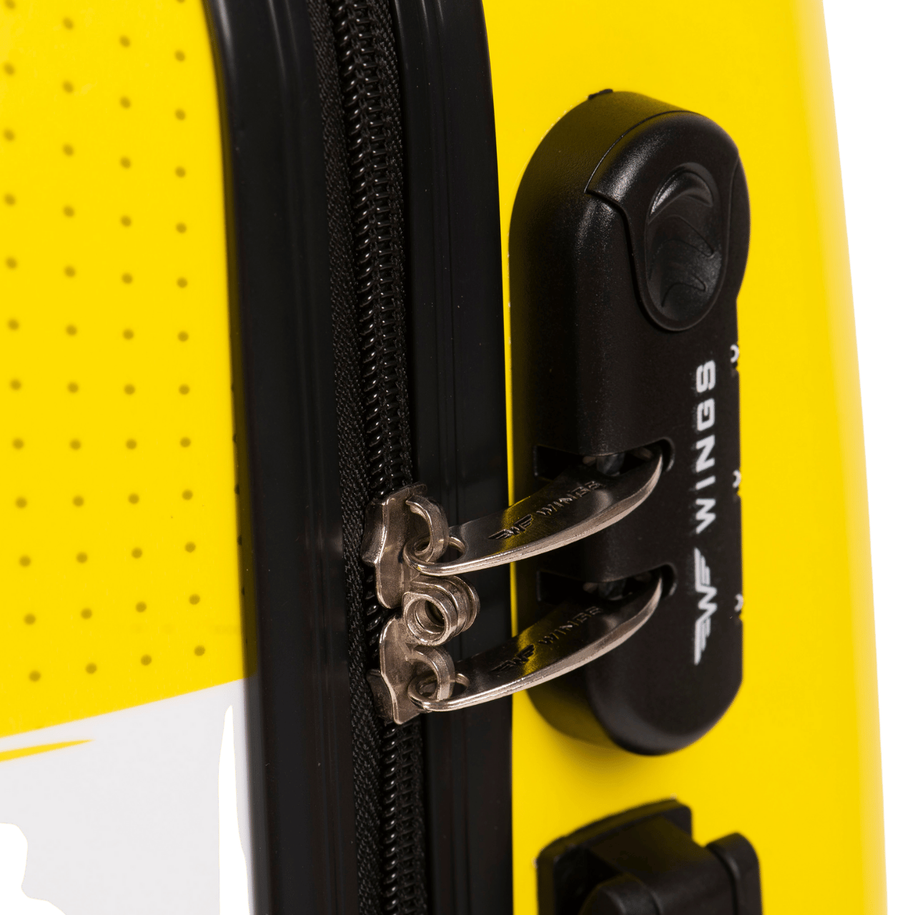 WALIZKA KIDS KABINOWA TWARDA WINGS YELLOW ROBOT S 20"