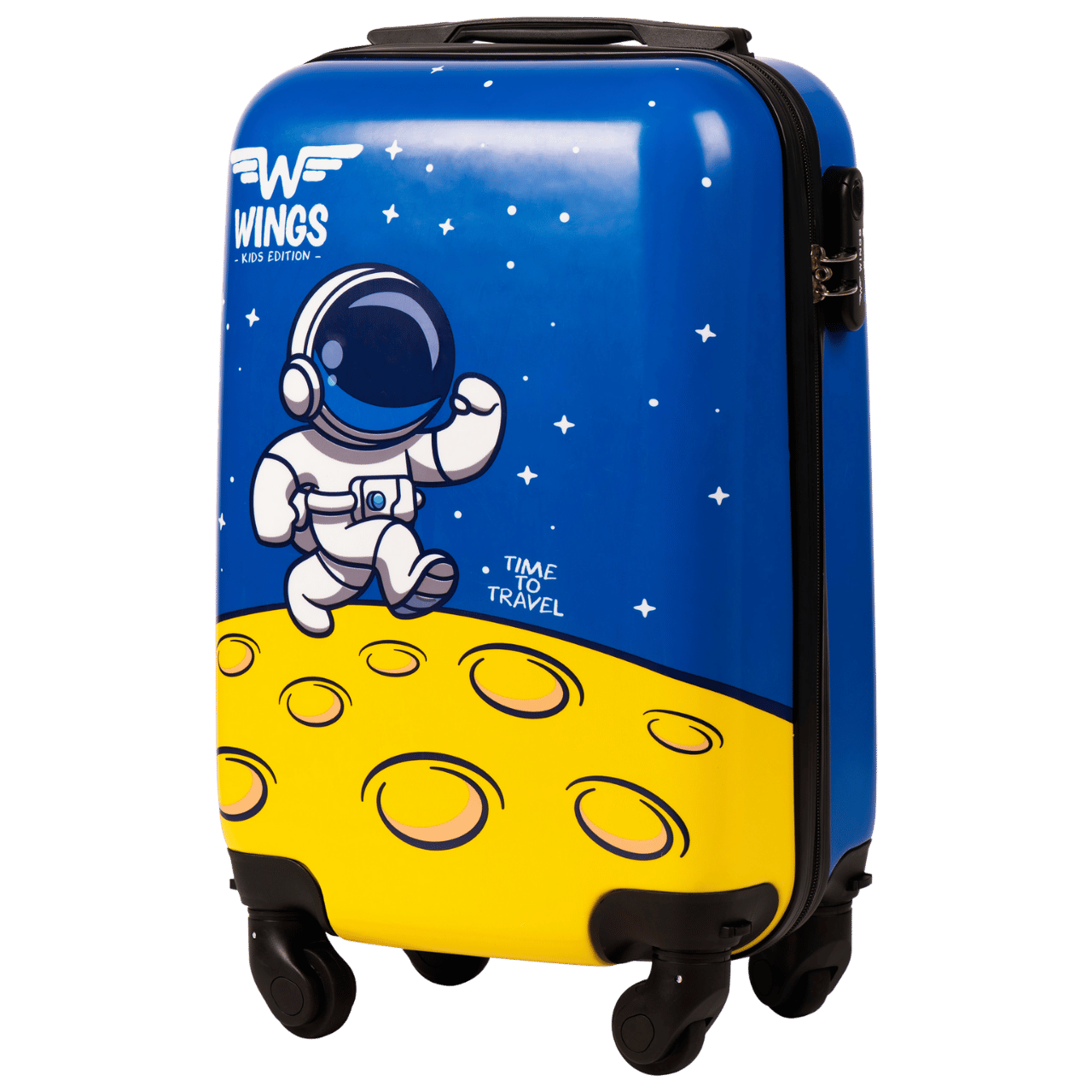 WALIZKA KIDS KABINOWA TWARDA WINGS BLUE ASTRONAUT XS 18" KIDS COLLECTION