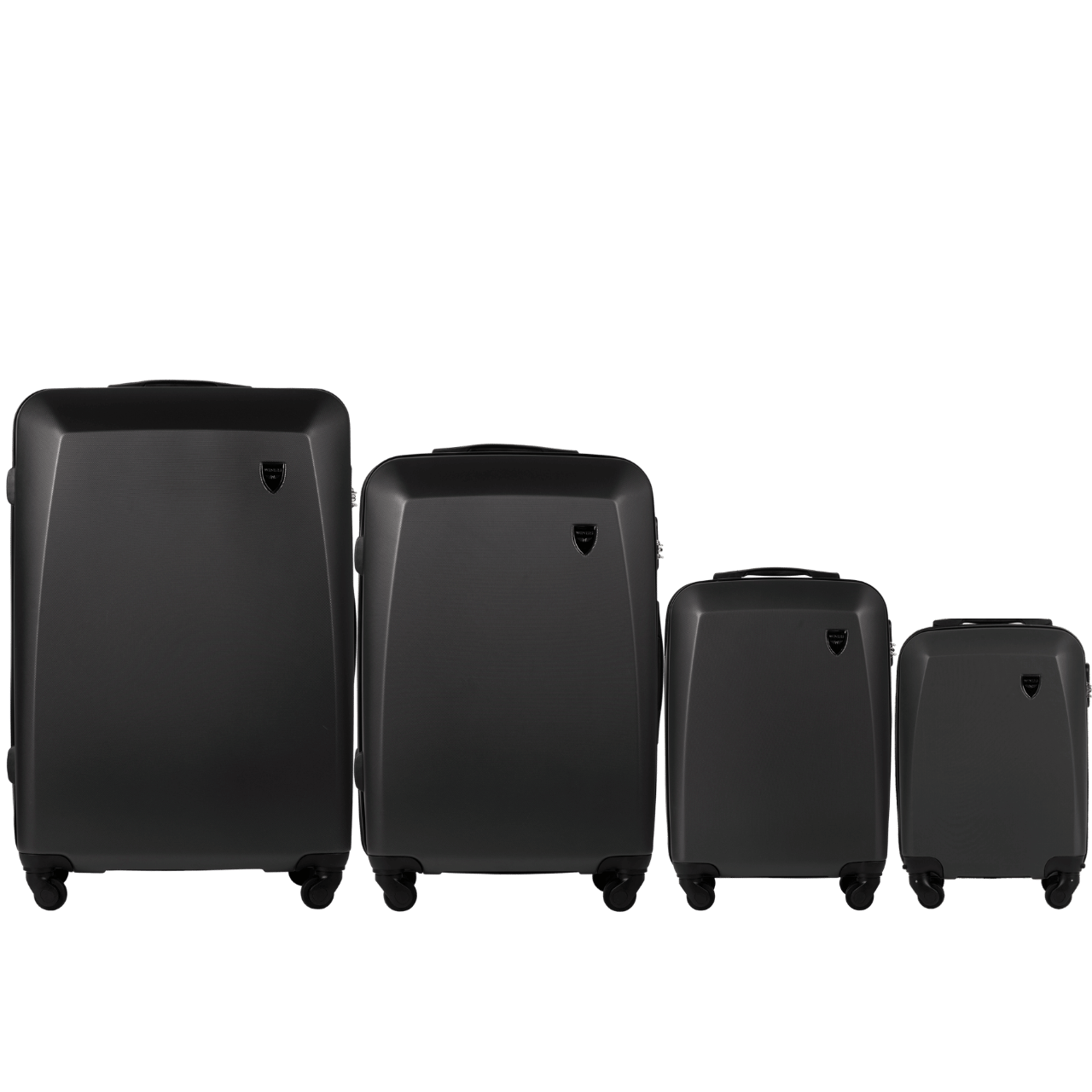 ZESTAW 4 WALIZEK WINGS PLOVER DARK GREY