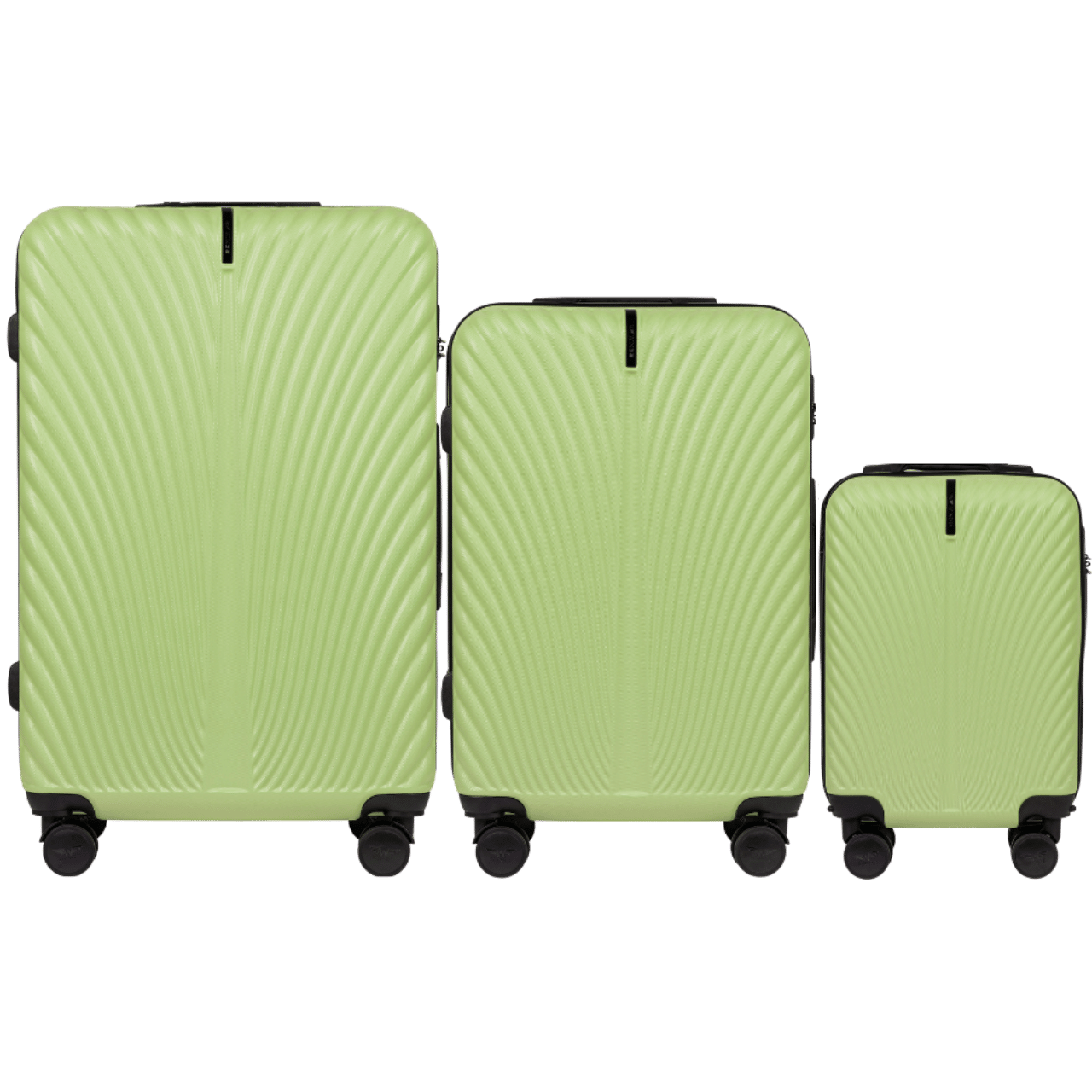 Komplet 3 WALIZEK (z 18") Wings SWAN PISTACHIO SWAN COLLECTION