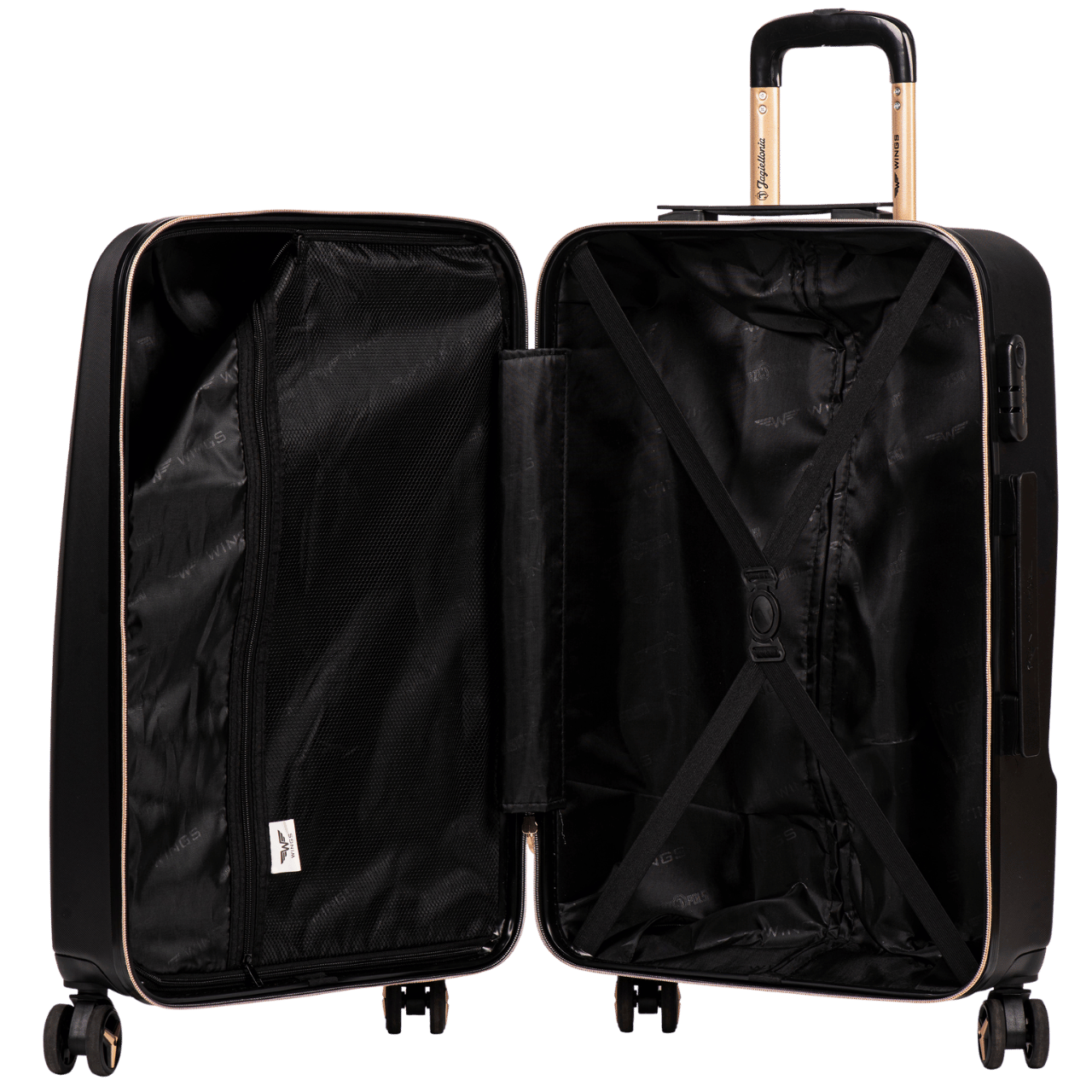 Walizka duża Wings x Jagiellonia 28" BLACK WINGS x JAGIELLONIA