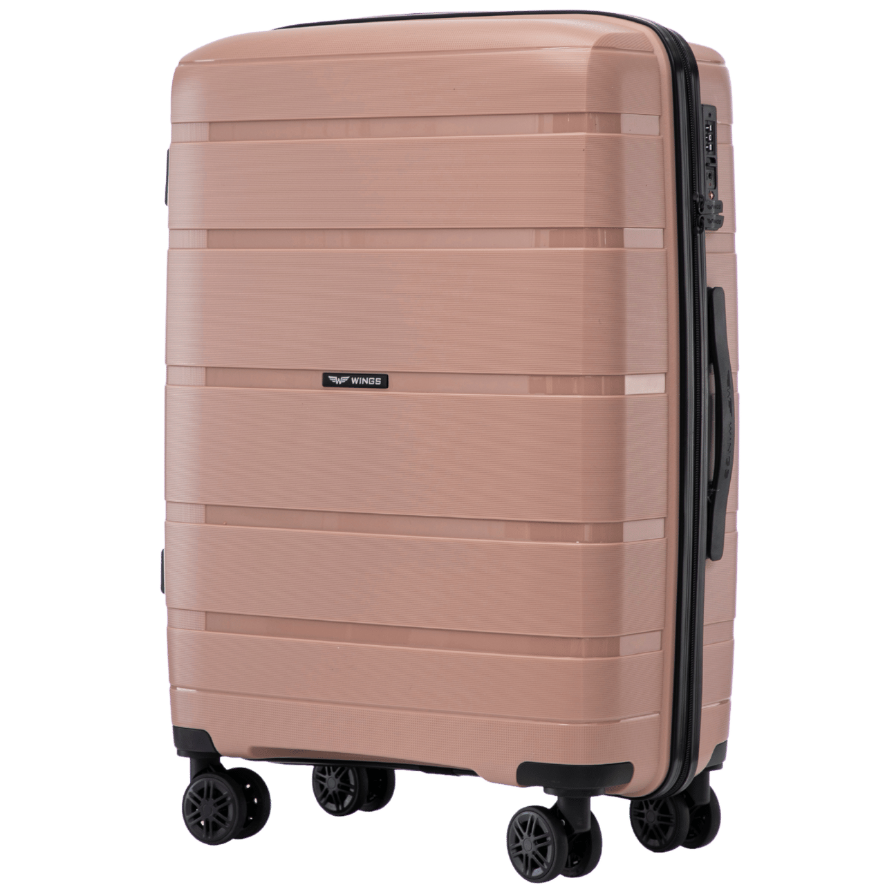 Komplet 3 walizek Wings HAWFINCH 2.0 polipropylen ROSE GOLD HAWFINCH COLLECTION