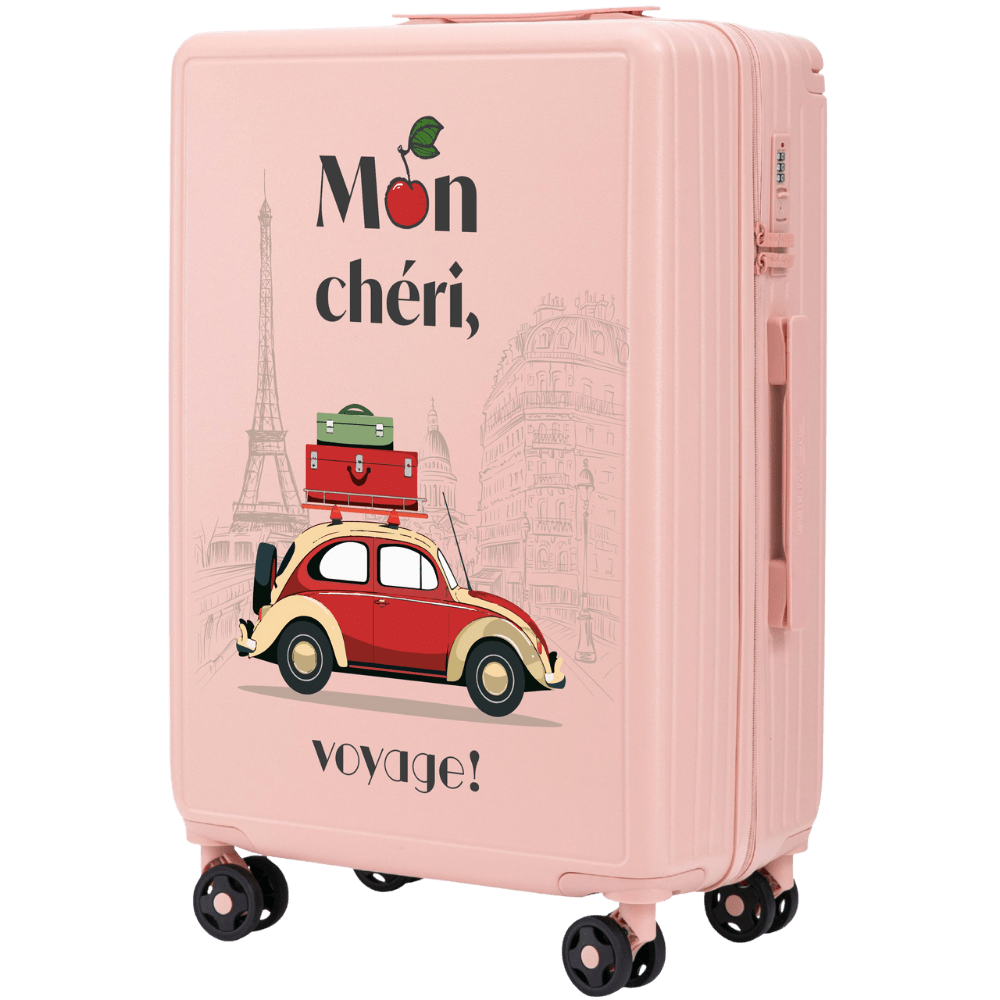 Walizka średnia Wings ABS+ 24" Customized SOFT PINK MON CHERI customized