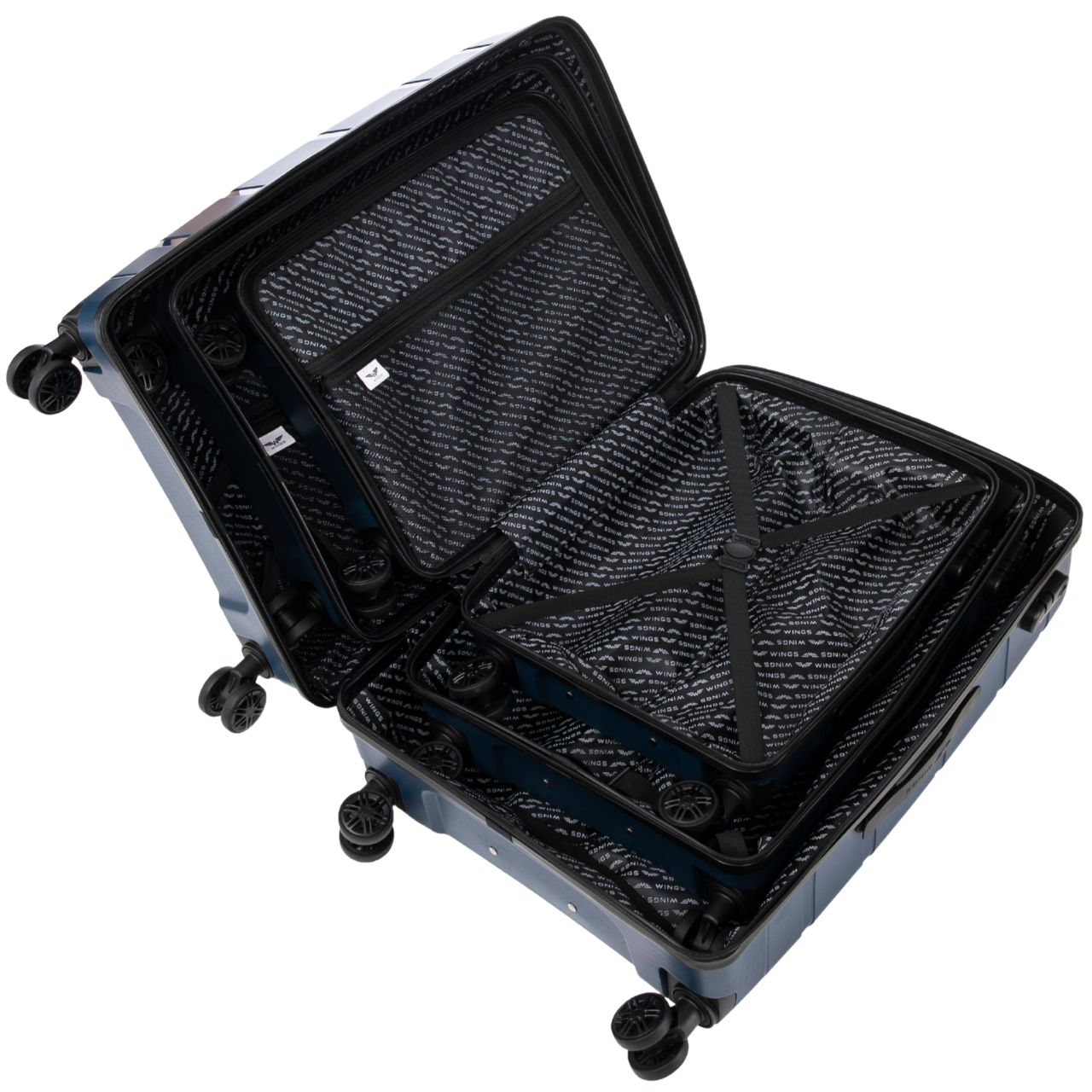 Walizka średnia Wings HAWFINCH 3.0 polipropylen 24" BLUE