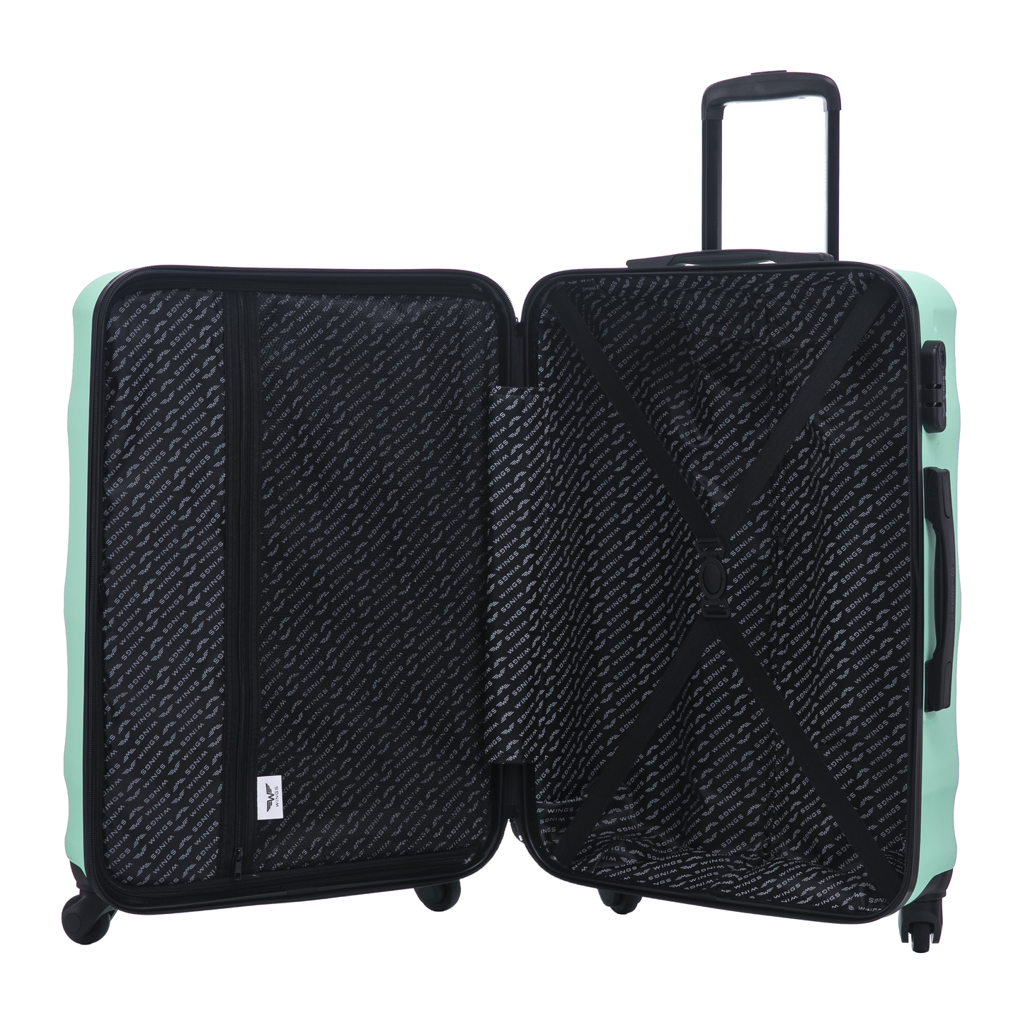 Walizka ŚREDNIA WINGS ABS+ VULTURE 24" Light Green VULTURE COLLECTION