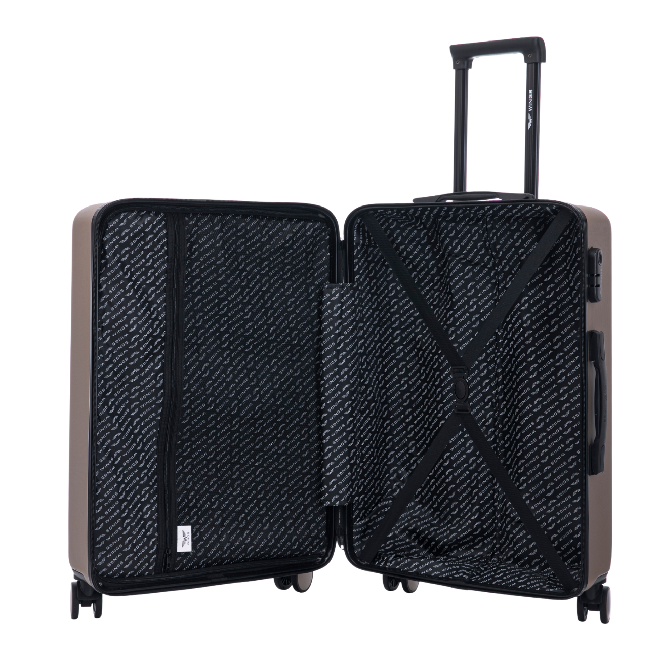 Walizka ŚREDNIA Wings ABS+ COOT 24" Champagne COOT COLLECTION
