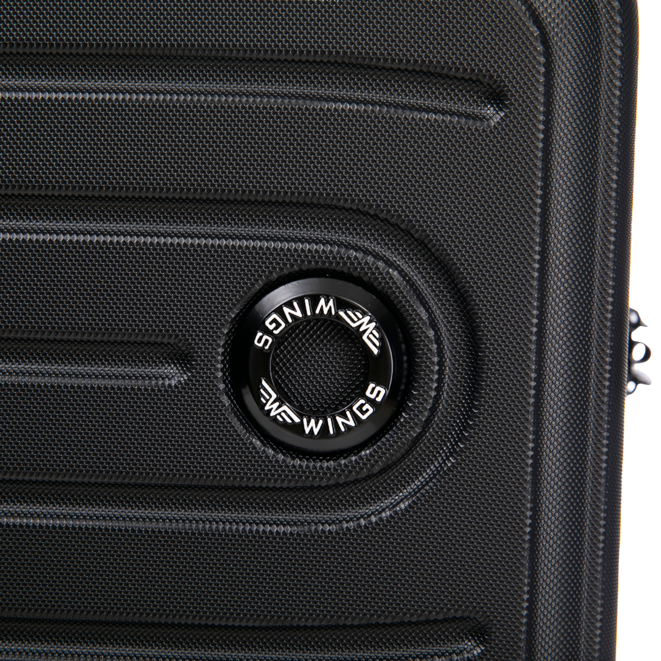 Walizka ŚREDNIA Wings ABS+ COOT 24" Black