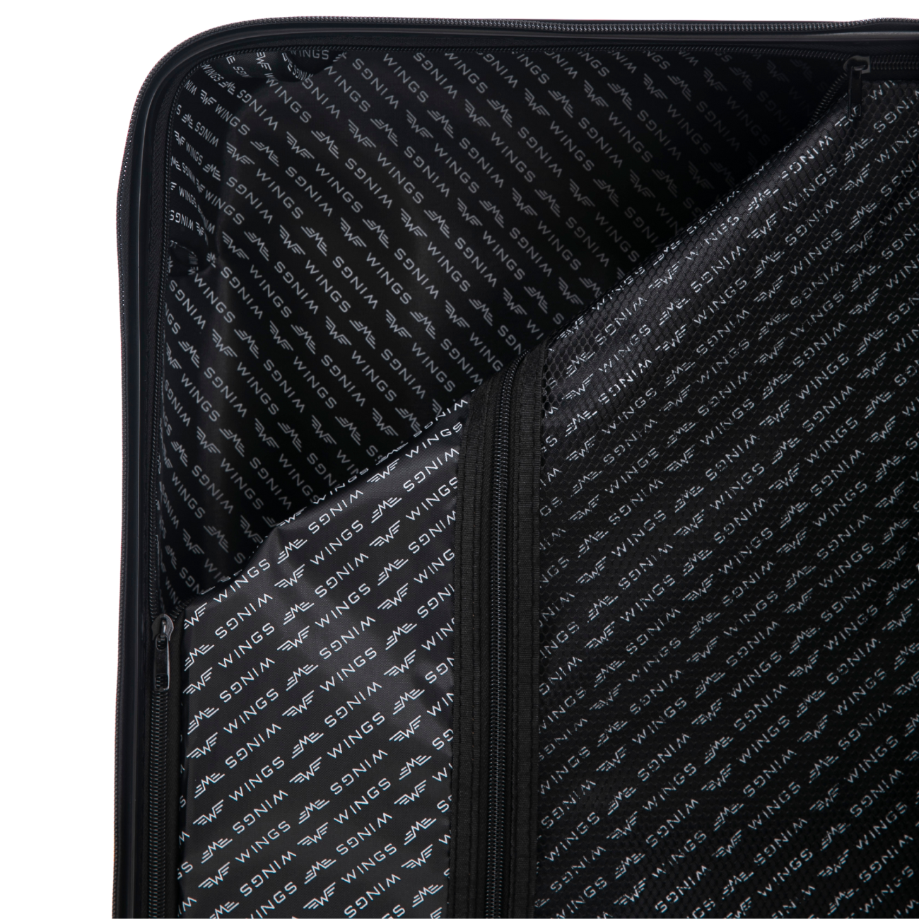 Walizka ŚREDNIA Wings ABS+ COOT 24" Black