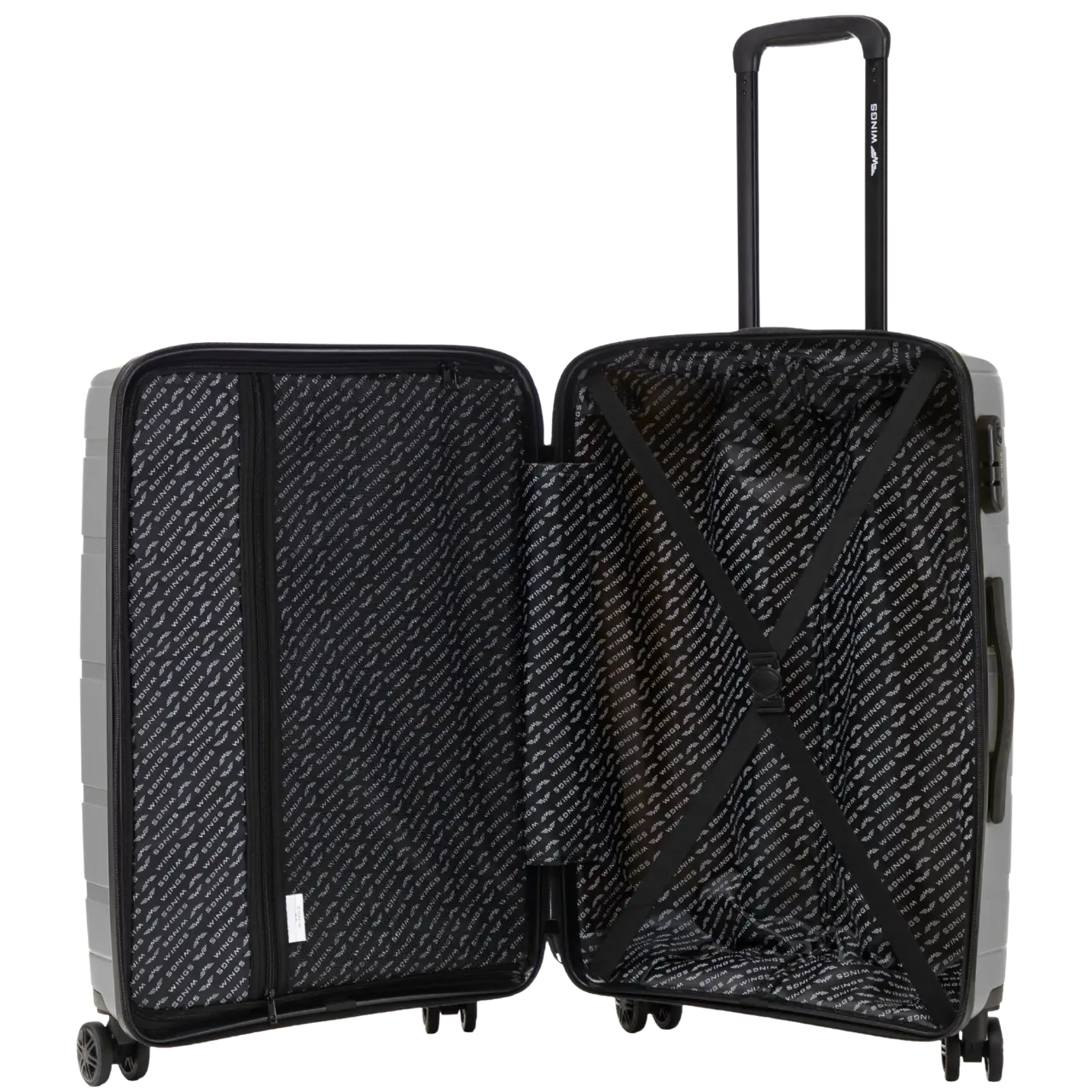 Komplet 3 walizek Wings HAWFINCH 3.0 polipropylen DARK GREY HAWFINCH COLLECTION