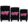 Komplet 3 WALIZEK Wings ABS+ Customized BLACK SLAY
