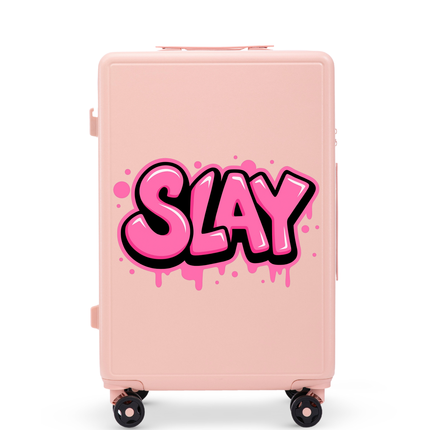 Walizka średnia Wings ABS+ 24" Customized PINK SLAY