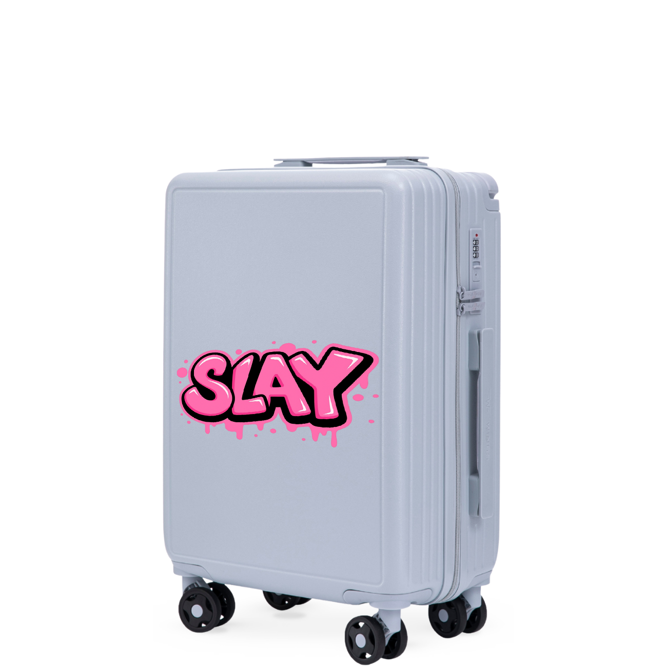 Walizka kabinowa Wings ABS+ 20" Customized PASTEL BLUE SLAY