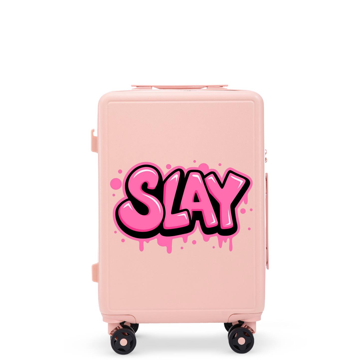 Walizka kabinowa Wings ABS+ 20" Customized PINK SLAY customized
