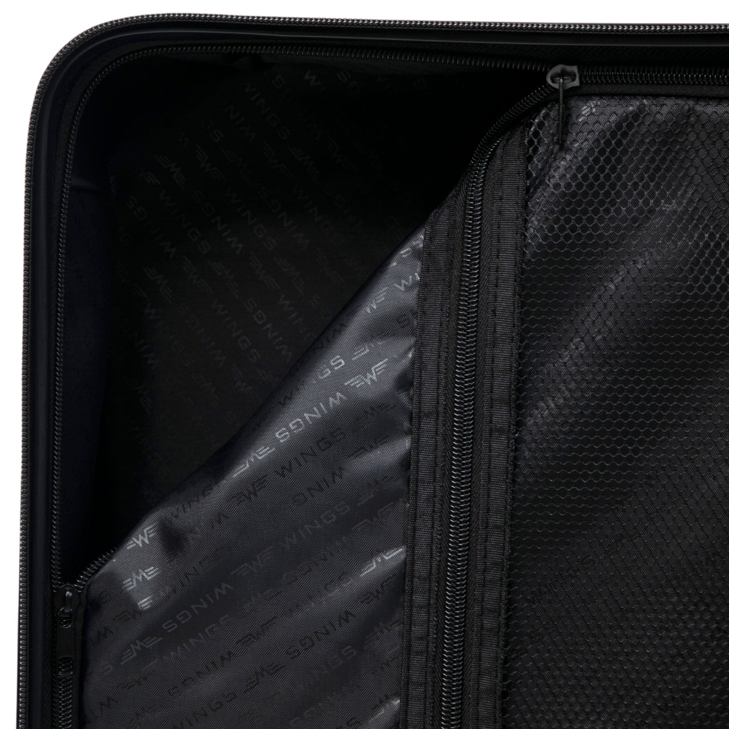 Walizka kabinowa Wings ABS+ 20" Customized BLACK CIAO