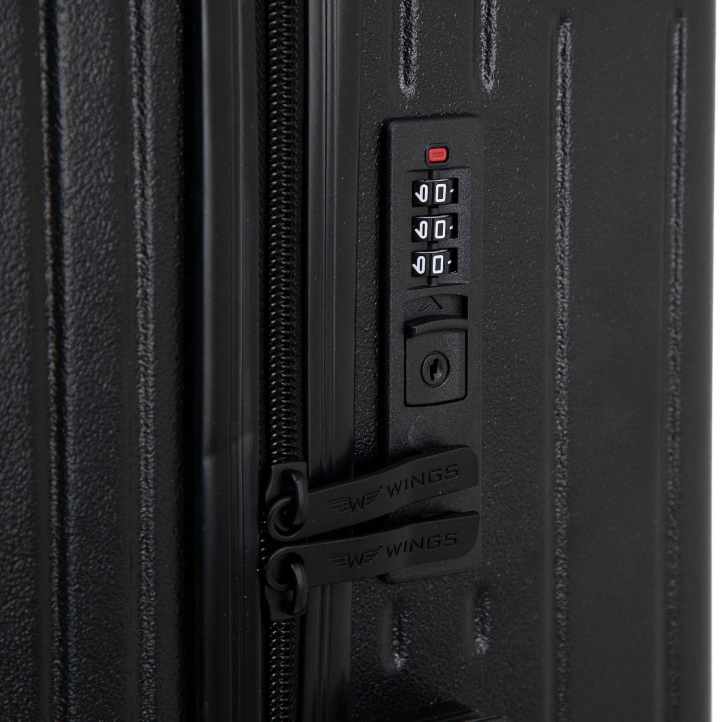 Walizka kabinowa Wings ABS+ 20" Customized BLACK CIAO