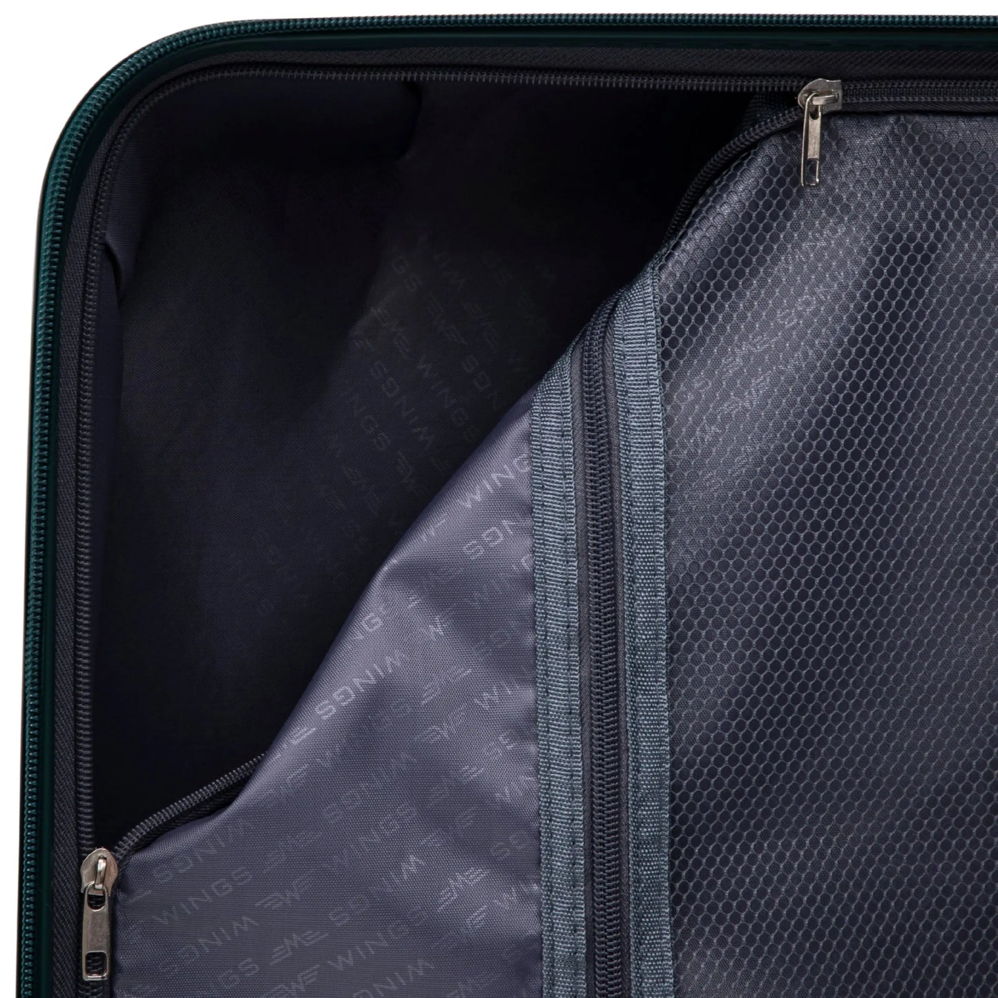Komplet 3 walizek Wings COCKATIEL polipropylen DARK GREEN COCKATIEL COLLECTION