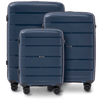 Komplet 3 walizek Wings HAWFINCH 3.0 polipropylen BLUE