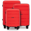 Komplet 3 walizek Wings HAWFINCH polipropylen RED