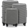 Zestaw 3 walizek Wings PHOENIX polipropylen DARK GREY