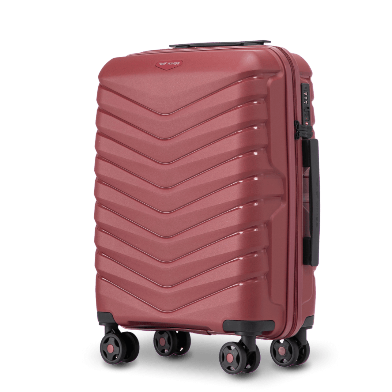 Walizka kabinowa Wings PHOENIX polipropylen 20" WINE RED PHOENIX COLLECTION