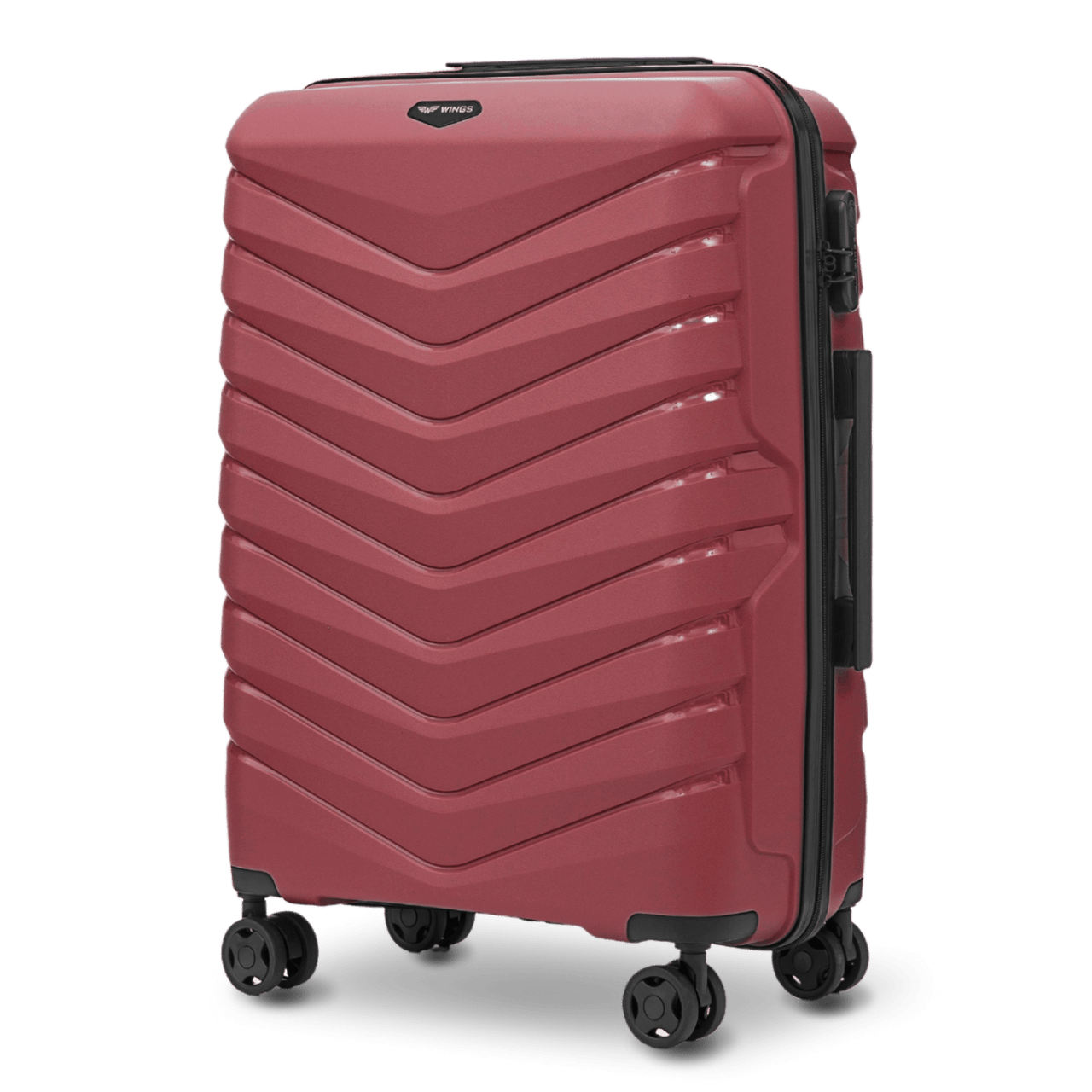 Walizka średnia Wings PHOENIX 2.0 polipropylen 24" BURGUNDY PHOENIX COLLECTION