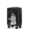 Walizka kabinowa Wings ABS+ 20" Customized BLACK MEOW