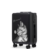 Walizka kabinowa Wings ABS+ 20" Customized BLACK MEOW
