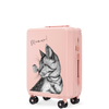 Walizka kabinowa Wings ABS+ 20" Customized SOFT PINK MEOW