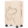 Walizka duża Wings ABS+ 28" Customized DIRTY WHITE DOG