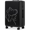Walizka duża Wings ABS+ 28" Customized BLACK DOG