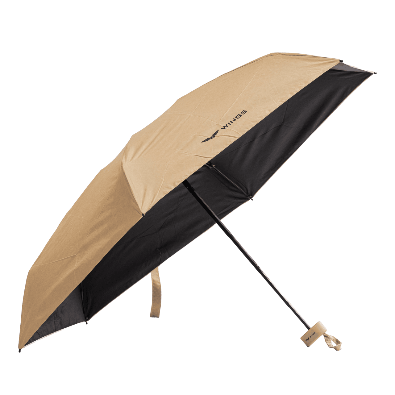 Parasolka kieszonkowa WINGS KHAKI TRAVEL MUST HAVE