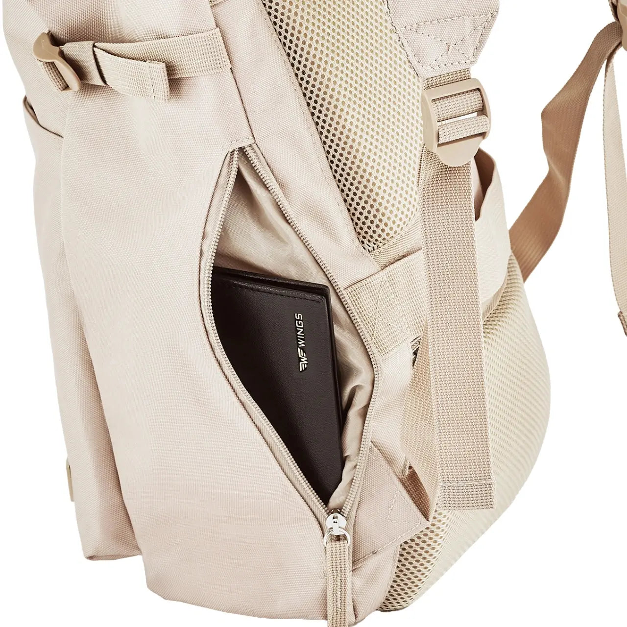 WINGS Zwijany plecak miejski 16L TROGON BEIGE TROGON COLLECTION